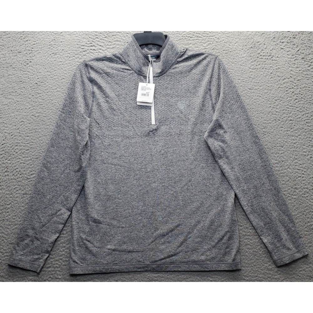 Ben Sherman Sport Golf 1/4 Zip Pullover Men S Gray Active Stretch UPF Protection